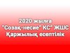 ''Созақ-несие'' КС'' ЖШС 2020 жылға қаржылық есептілігі